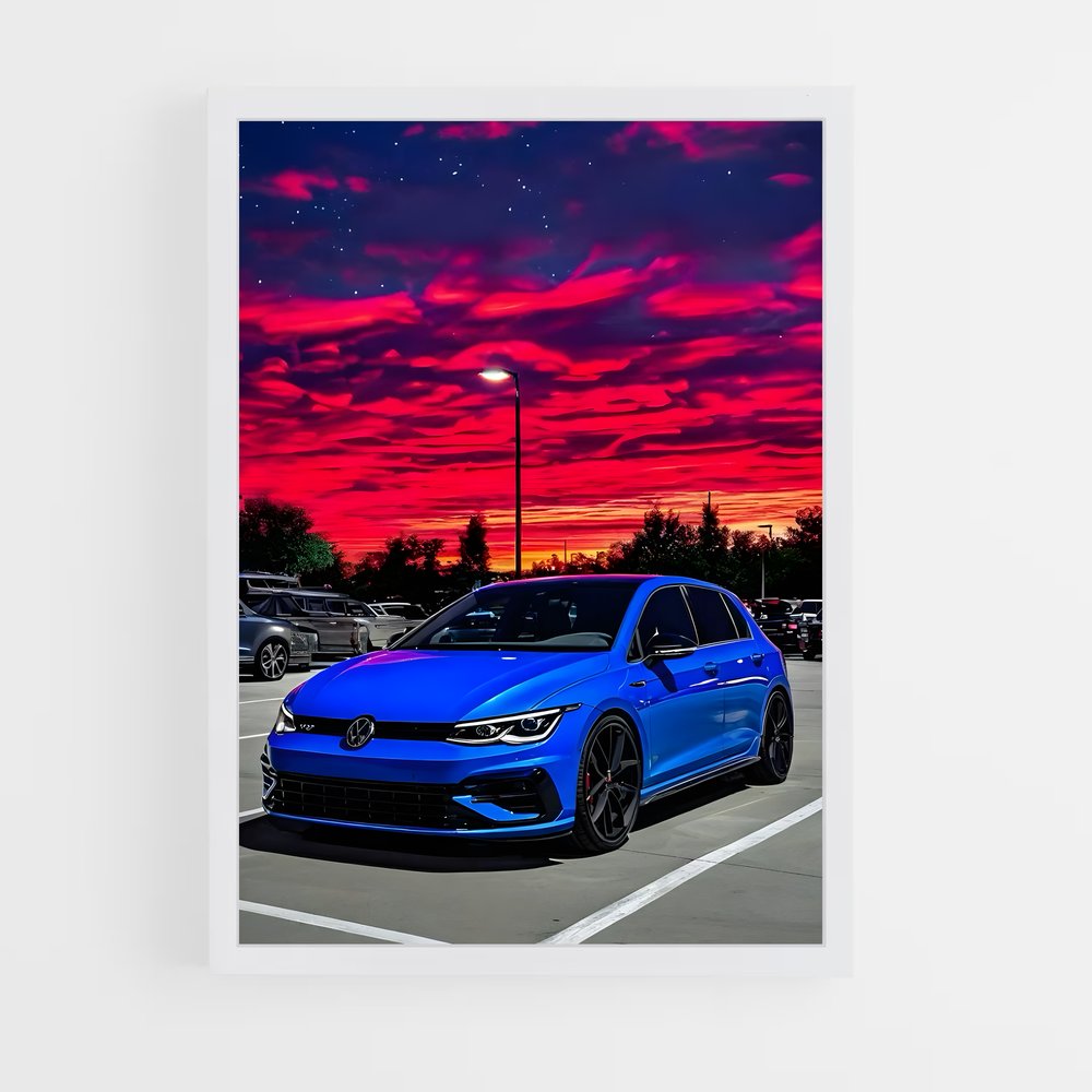 Poster Golf en Ville – affiche Volkswagen (vue 3)